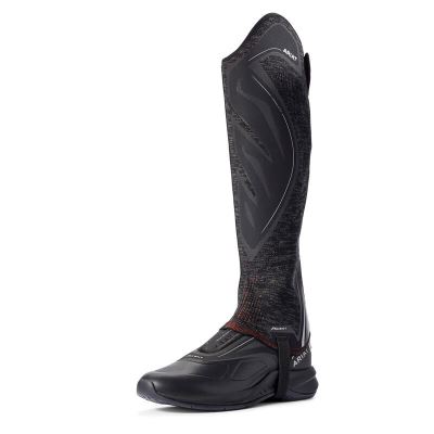 Ariat Ascent - Halve Chaps Zwart / Rood Dames - 32760-340